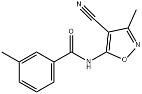 N-(4-cyano-3-methyl-1,2-oxazol-5-yl)-3-methylbenzamide Structure