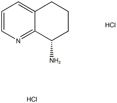 8-QuinolinaMine, 5,6,7,8-tetrahydro-, hydrochloride (1:2), (8S)- Structure