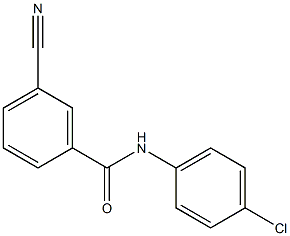 N-(4-chlorophenyl)-3-cyanobenzamide 구조식 이미지