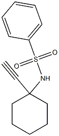 N-(1-ethynylcyclohexyl)benzenesulfonamide Structure