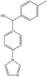 [4-(1H-imidazol-1-yl)phenyl](4-methylphenyl)methanol 구조식 이미지