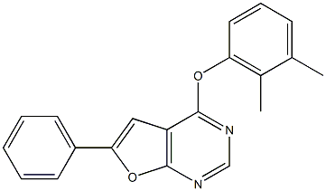 4-(2,3-dimethylphenoxy)-6-phenylfuro[2,3-d]pyrimidine Structure