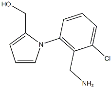 {1-[2-(aminomethyl)-3-chlorophenyl]-1H-pyrrol-2-yl}methanol 구조식 이미지