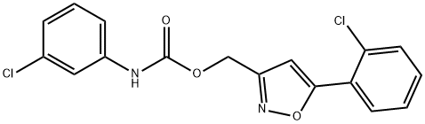 [5-(2-chlorophenyl)-1,2-oxazol-3-yl]methyl N-(3-chlorophenyl)carbamate Structure