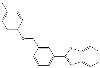 2-{3-[(4-fluorophenoxy)methyl]phenyl}-1,3-benzothiazole 구조식 이미지