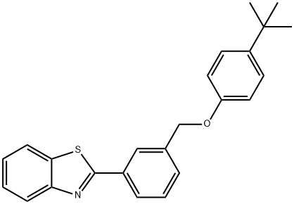 2-(3-{[4-(tert-butyl)phenoxy]methyl}phenyl)-1,3-benzothiazole Structure