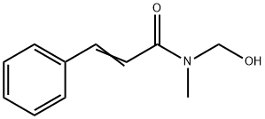 (2E)-N-(hydroxymethyl)-N-methyl-3-phenylprop-2-enamide 구조식 이미지