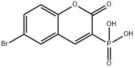 6-bromo-2-oxo-2H-chromen-3-ylphosphonic acid 구조식 이미지