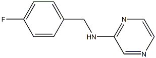 N-[(4-fluorophenyl)methyl]pyrazin-2-amine 구조식 이미지