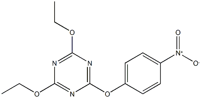 2,4-diethoxy-6-(4-nitrophenoxy)-1,3,5-triazine 구조식 이미지