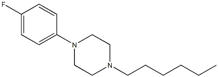 1-(4-fluorophenyl)-4-hexylpiperazine Structure