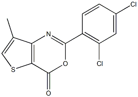 2-(2,4-dichlorophenyl)-7-methyl-4H-thieno[3,2-d][1,3]oxazin-4-one Structure