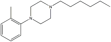 1-hexyl-4-(2-methylphenyl)piperazine 구조식 이미지