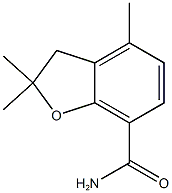 2,2,4-trimethyl-2,3-dihydro-1-benzofuran-7-carboxamide 구조식 이미지