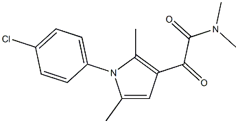 2-[1-(4-chlorophenyl)-2,5-dimethyl-1H-pyrrol-3-yl]-N,N-dimethyl-2-oxoacetamide Structure