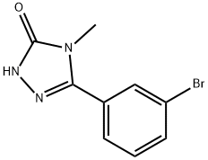 3-(3-bromophenyl)-4-methyl-4,5-dihydro-1H-1,2,4-triazol-5-one Structure