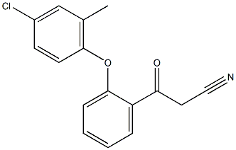 3-[2-(4-chloro-2-methylphenoxy)phenyl]-3-oxopropanenitrile Structure