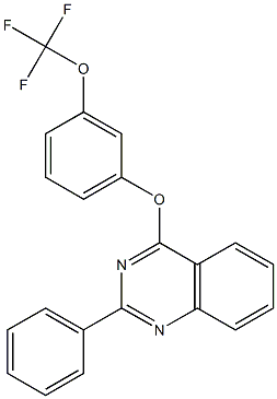 2-phenyl-4-[3-(trifluoromethoxy)phenoxy]quinazoline Structure