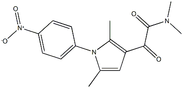 2-[2,5-dimethyl-1-(4-nitrophenyl)-1H-pyrrol-3-yl]-N,N-dimethyl-2-oxoacetamide Structure