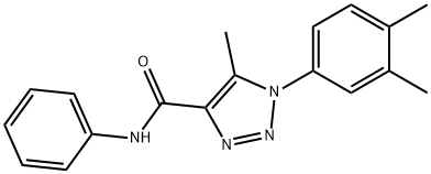1-(3,4-dimethylphenyl)-5-methyl-N-phenyl-1H-1,2,3-triazole-4-carboxamide 구조식 이미지