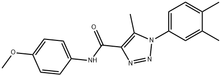 1-(3,4-dimethylphenyl)-N-(4-methoxyphenyl)-5-methyl-1H-1,2,3-triazole-4-carboxamide Structure