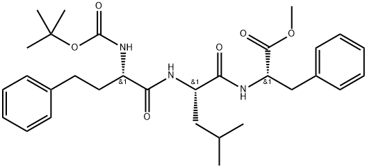 Boc-HPh-Leu-Phe-OMe Structure