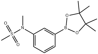 N-methyl-N-(3-(4,4,5,5-tetramethyl-1,3,2-dioxaborolan-2-yl)phenyl)methanesulfonamide Structure
