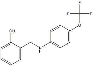 2-({[4-(trifluoromethoxy)phenyl]amino}methyl)phenol Structure