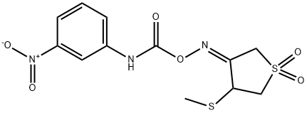 [(3Z)-4-(methylsulfanyl)-1,1-dioxo-1lambda6-thiolan-3-ylidene]amino N-(3-nitrophenyl)carbamate 구조식 이미지