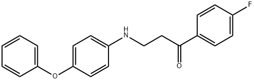 1-(4-fluorophenyl)-3-[(4-phenoxyphenyl)amino]propan-1-one 구조식 이미지