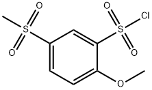 5-methanesulfonyl-2-methoxybenzene-1-sulfonyl chloride 구조식 이미지