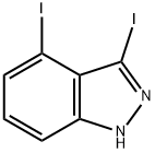 3,4-DIIODE(1H)인다졸 구조식 이미지