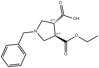 (1S,2S)-4-benzyl-2-(ethoxycarbonyl)cyclopentane-1-carboxylic aci Structure