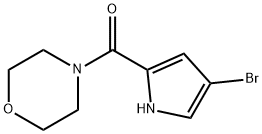 4-[(4-bromo-1H-pyrrol-2-yl)carbonyl]morpholine(SALTDATA: FREE) 구조식 이미지