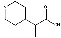 2-piperidin-4-ylpropanoic acid(SALTDATA: HCl) Structure