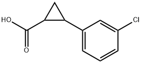2-(3-클로로페닐)시클로프로판카르복실산 구조식 이미지