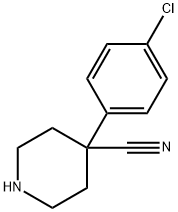 4-(4-CHLOROPHENYL)PIPERIDINE-4-CARBONITRILE 구조식 이미지