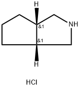Cyclopenta[c]pyrrole, octahydro-, hydrochloride (1:1), (3aR,6aS)-rel- Structure