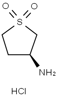 (3S)-3-ThiophenaMine, tetrahydro-, 1,1-dioxide, hydrochloride (1:1) Structure