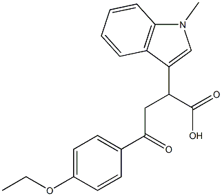 4-(4-ethoxyphenyl)-2-(1-methyl-1H-indol-3-yl)-4-oxobutanoic acid Structure