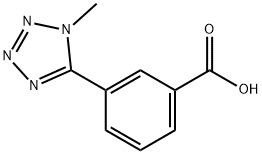 Benzoic acid, 3-(1-methyl-1H-tetrazol-5-yl)- Structure