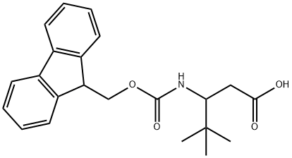 3-({[(9H-fluoren-9-yl)methoxy]carbonyl}amino)-4,4-dimethylpentanoic acid Structure