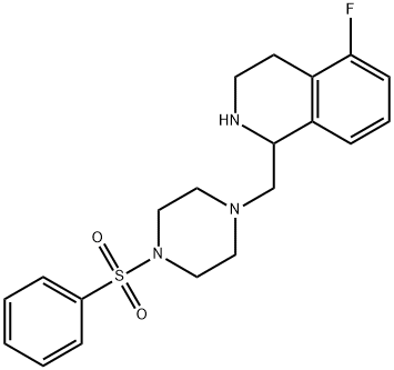 5-Fluoro-1-((4-(Phenylsulfonyl)Piperazin-1-Yl)Methyl)-1,2,3,4-Tetrahydroisoquinoline Structure