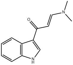 (2E)-3-(dimethylamino)-1-(1H-indol-3-yl)prop-2-en-1-one Structure