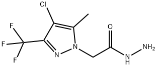 2-[4-chloro-5-methyl-3-(trifluoromethyl)-1H-pyrazol-1-yl]acetohydrazide Structure