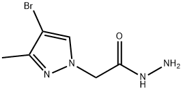 2-(4-bromo-3-methyl-1H-pyrazol-1-yl)acetohydrazide 구조식 이미지