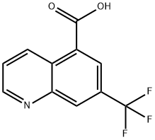 7-(trifluoromethyl)quinoline-5-carboxylic acid Structure
