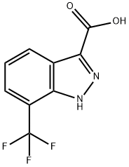 7-(trifluoromethyl)-1H-indazole-3-carboxylic acid Structure