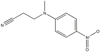 3-[methyl(4-nitrophenyl)amino]propanenitrile Structure