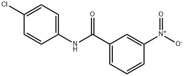 N-(4-chlorophenyl)-3-nitrobenzamide 구조식 이미지